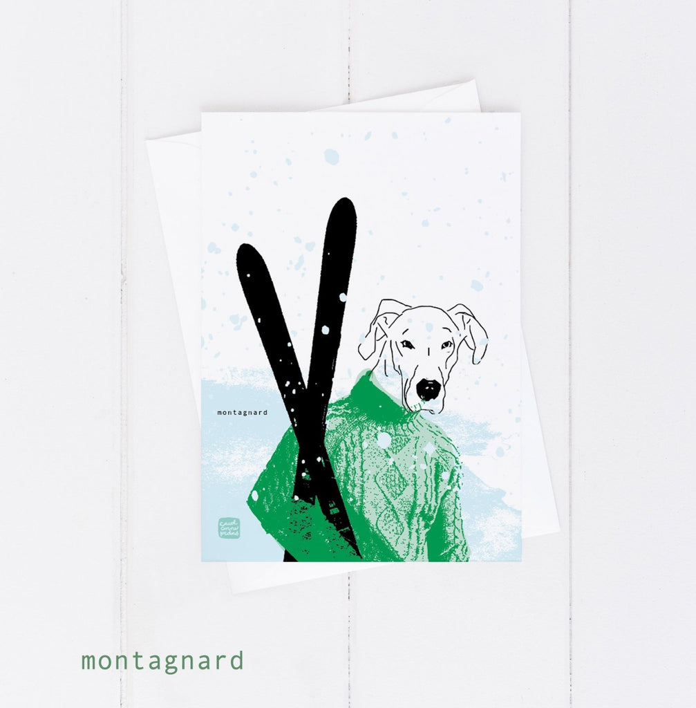 Carte de souhait Montagnard - Mousse Café, coopérative de solidarité