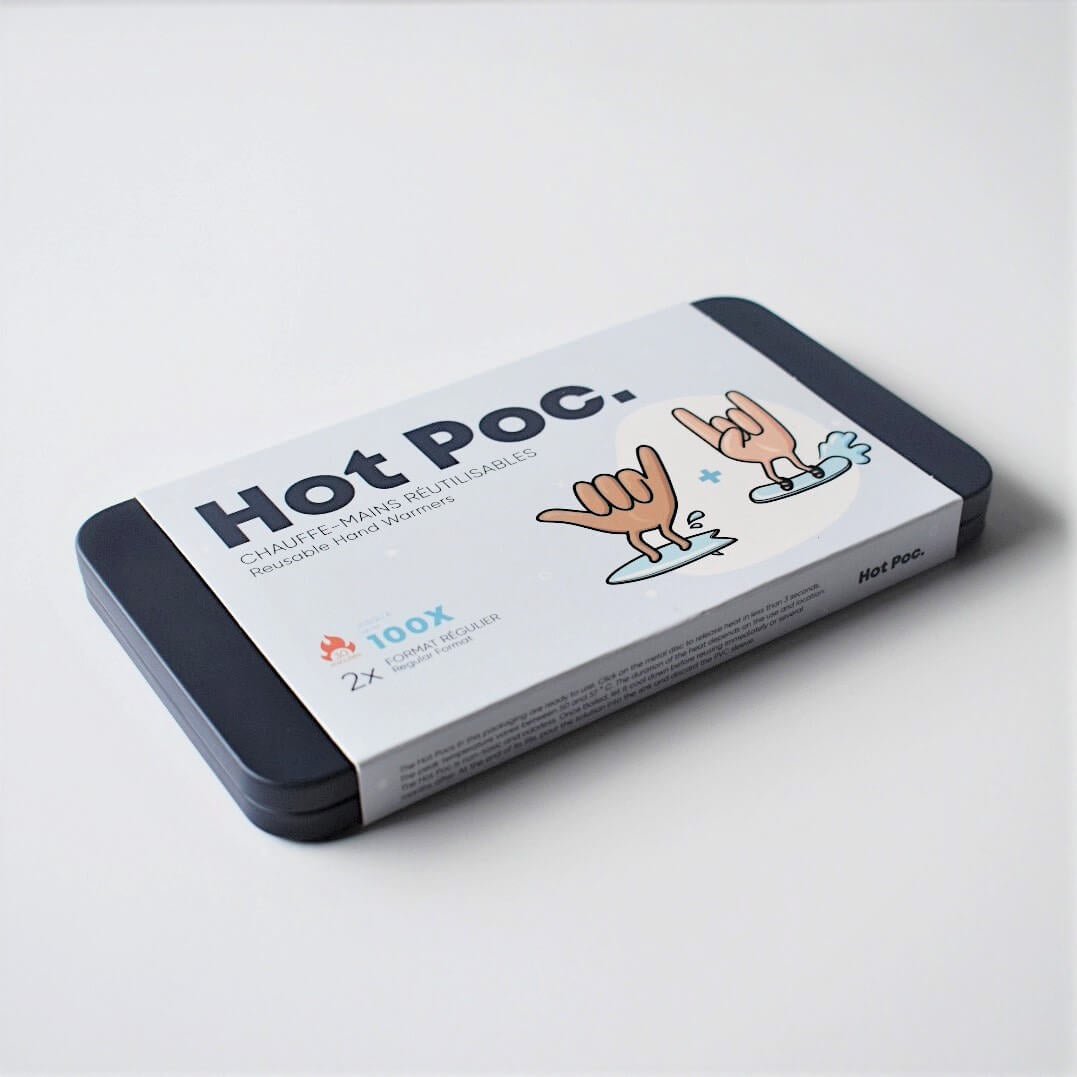 Chauffe-mains réutilisables Hot Poc (2 réguliers) - Mousse Café coop de solidarité