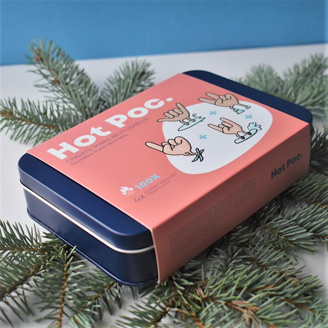 Chauffe-mains réutilisables Hot Poc (4 réguliers) - Mousse Café coop de solidarité