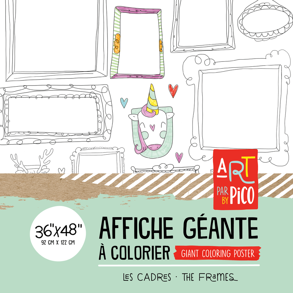 Coloriage géant - Cadres - Mousse Café coop de solidarité