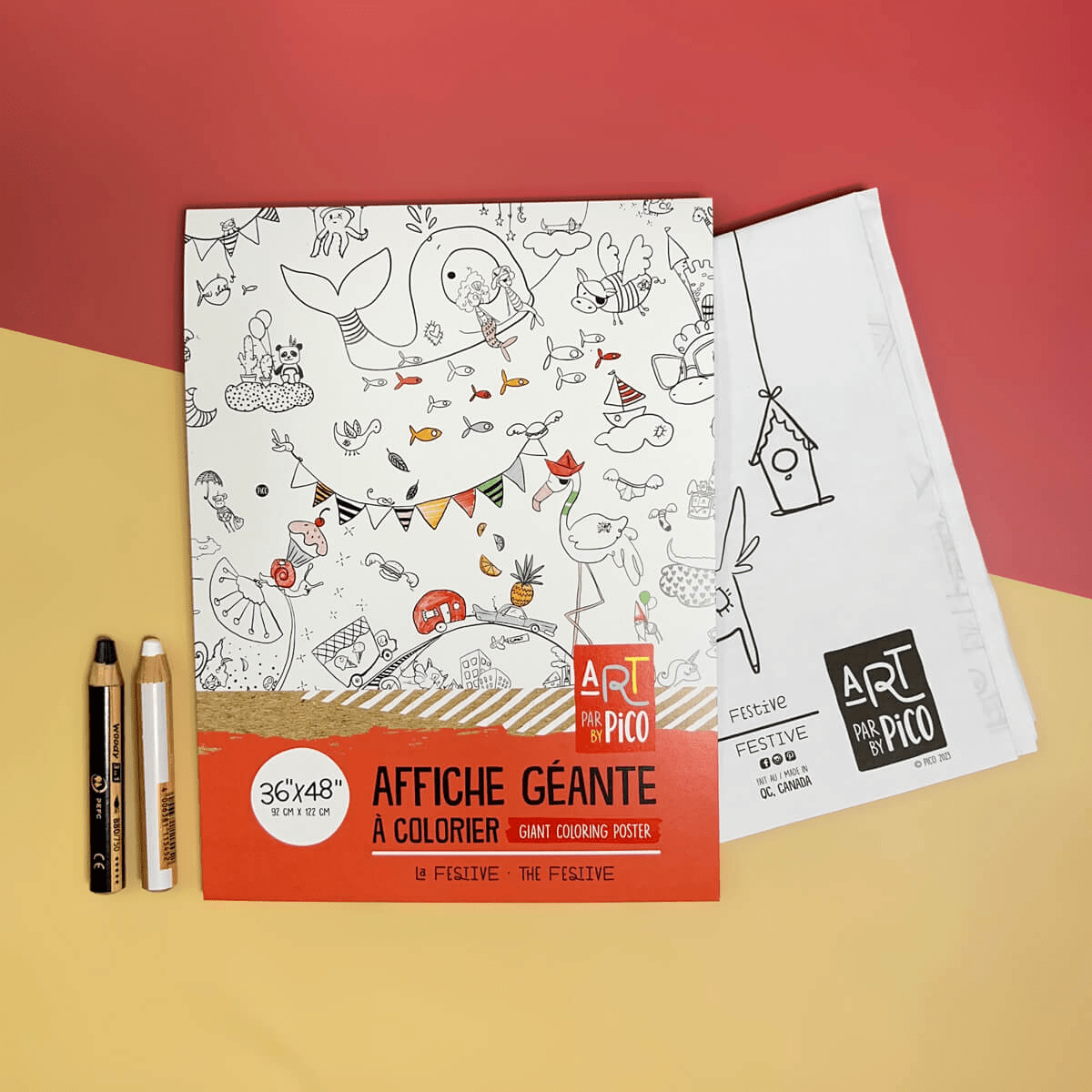 Coloriage géant - Festive - Mousse Café coop de solidarité