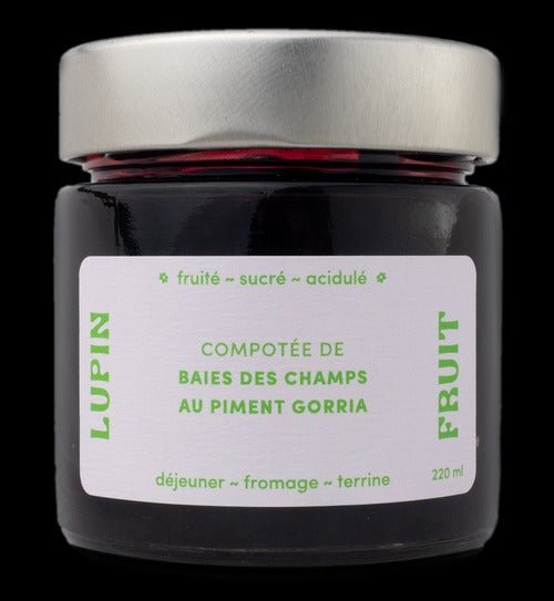 Compotée de Baies des champs au piment Gorria - Mousse Café coop de solidarité