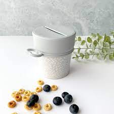 Couvercle à collation - gris - Mousse Café coop de solidarité