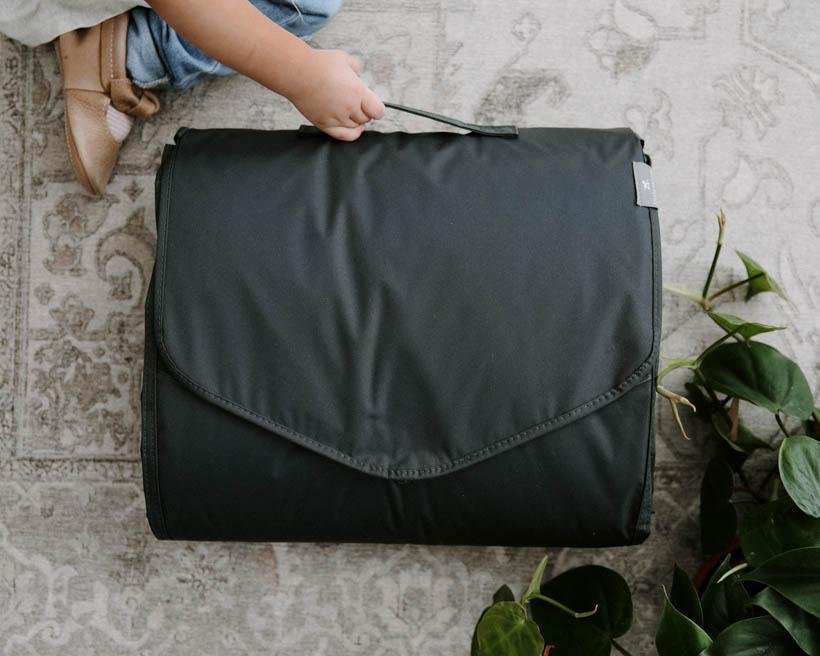 Couverture d'extérieur 5 x 10 - Rayures / Shoreline Stripe - Mousse Café coop de solidarité