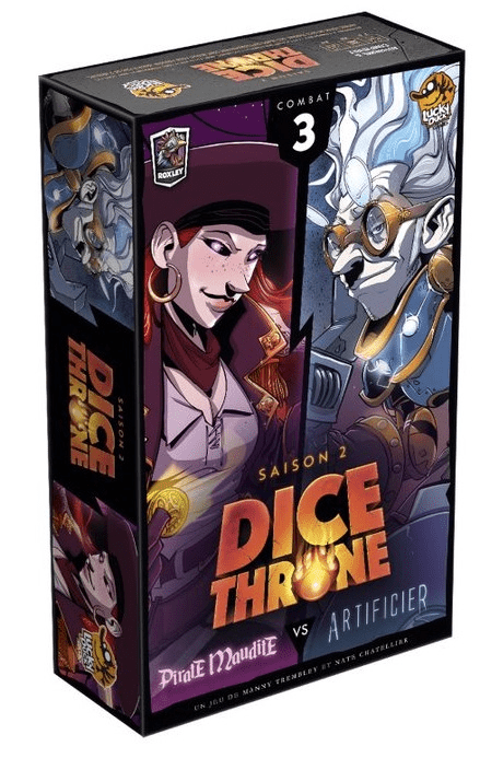 Dice Throne Saison 2 - Artificier contre Pirate Maudite (français) - Mousse Café coop de solidarité