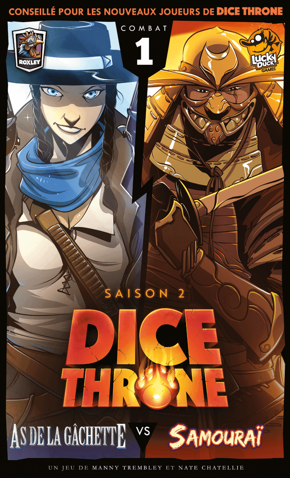 Dice Throne Saison 2 - As de la gachette contre Samouraï (français) - Mousse Café coop de solidarité