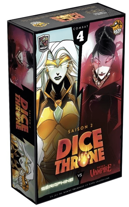 Dice Throne Saison 2 - Séraphine contre Reine Vampire (français) - Mousse Café coop de solidarité