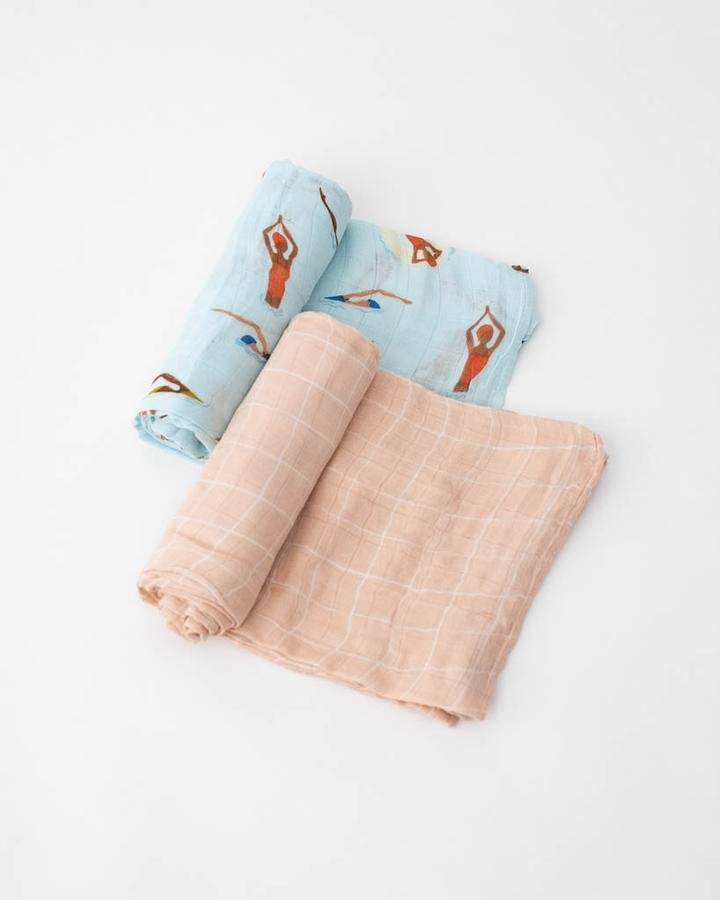 Duo de doudous bambou - Natation - Mousse Café, coopérative de solidarité