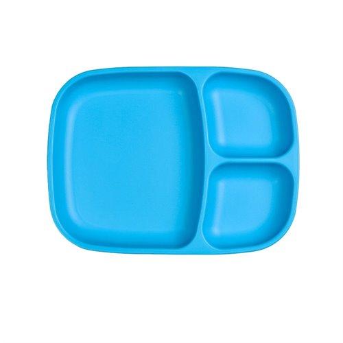 Grande assiette divisée en plastique recyclé Re-Play - Mousse Café, coopérative de solidarité