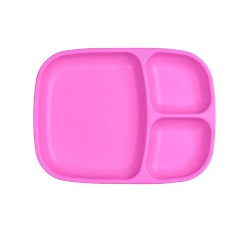 Grande assiette divisée en plastique recyclé Re-Play - Mousse Café, coopérative de solidarité