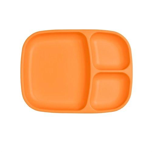 Grande assiette divisée en plastique recyclé Re-Play - Mousse Café, coopérative de solidarité