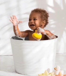 Jouet de dentition - Petit canard jaune monochrome - Mousse Café coop de solidarité