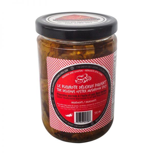 Le Pleurote délicieux mariné piquant - Mousse Café, coopérative de solidarité