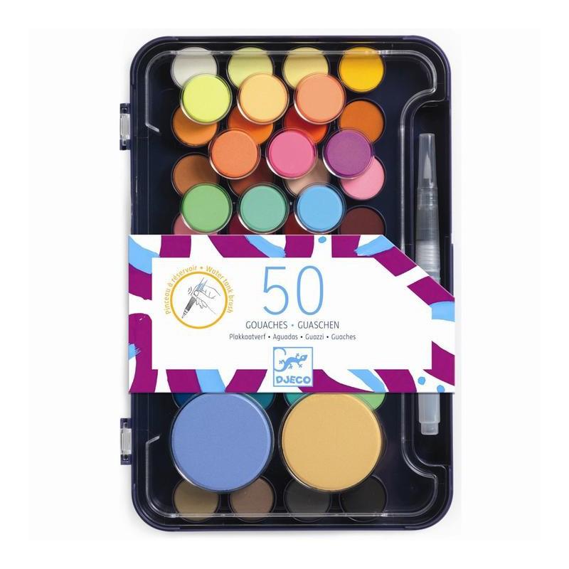 Palette d'artiste (50 pastilles de gouache) - Mousse Café coop de solidarité