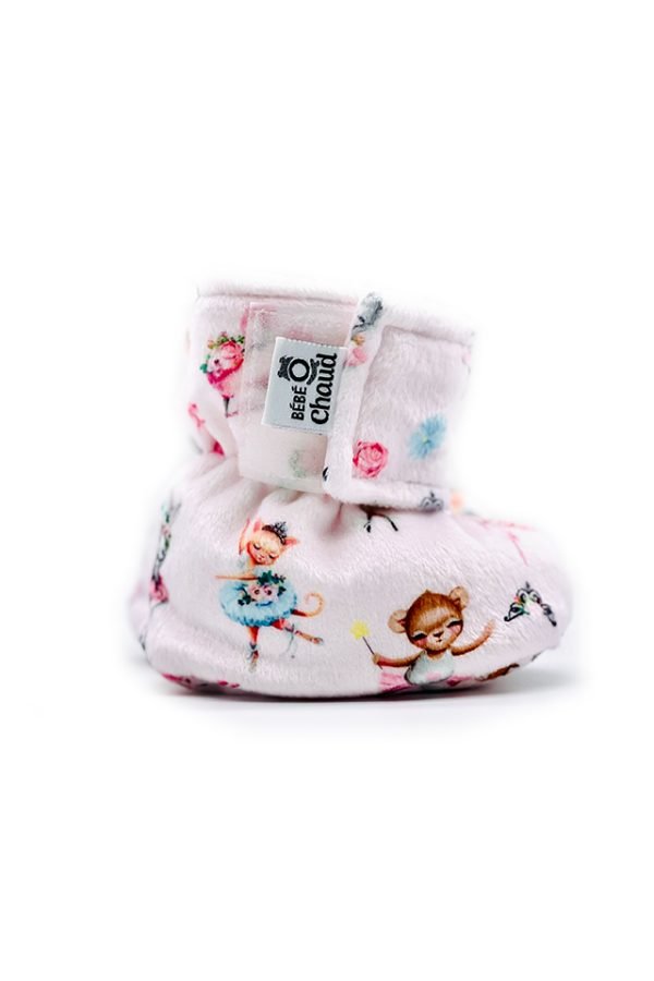 Pantoufles à velcro Ballerine - Mousse Café coop de solidarité