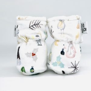 Pantoufles à velcro Gnôme de Noël - Mousse Café coop de solidarité