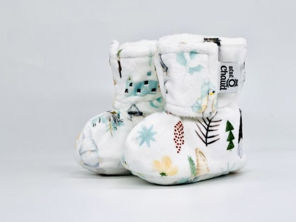 Pantoufles à velcro Gnôme de Noël - Mousse Café coop de solidarité