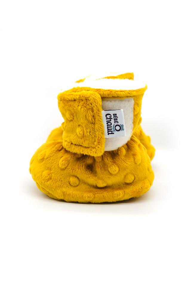 Pantoufles à velcro Gold (jaune) - Mousse Café coop de solidarité