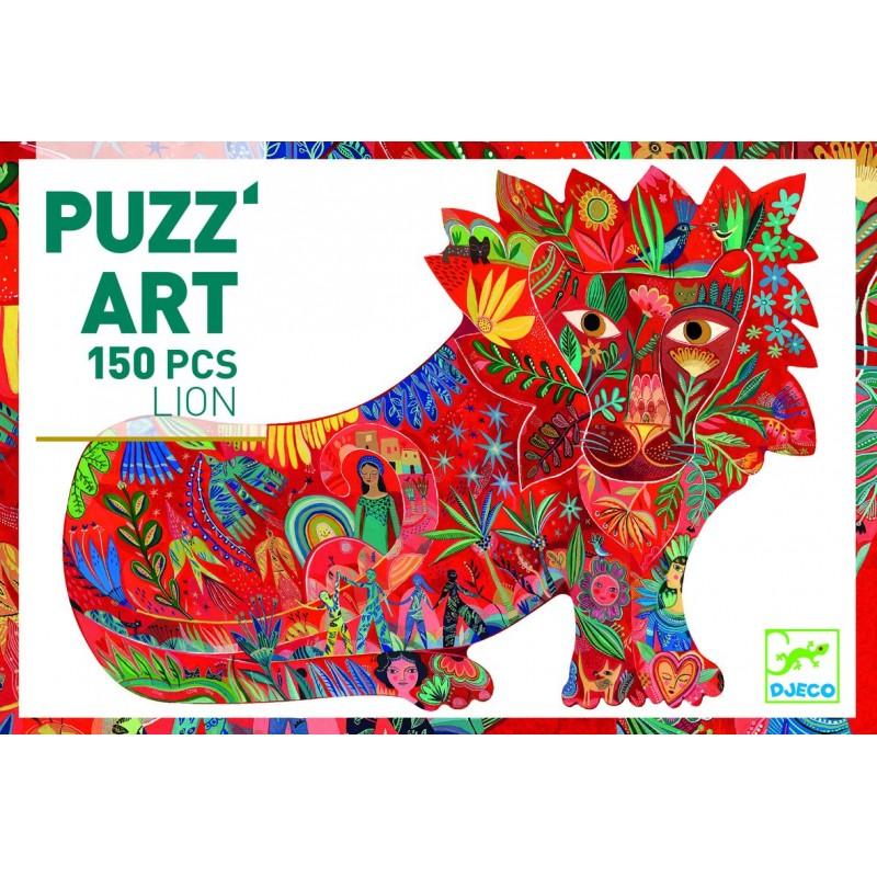 Puzz'art Lion - 150 pièces - Mousse Café, coopérative de solidarité