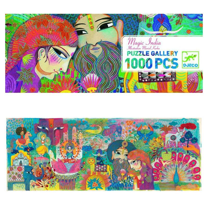 Puzzle gallery - Magic India 1000 pièces - Mousse Café, coopérative de solidarité