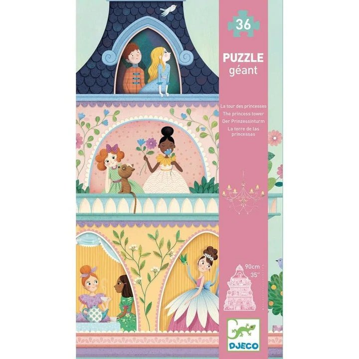Puzzle géant - Tour des princesses - 36 morceaux - Mousse Café coop de solidarité