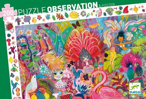 Puzzle observation - Carnaval de Rio 200 pièces - Mousse Café coop de solidarité