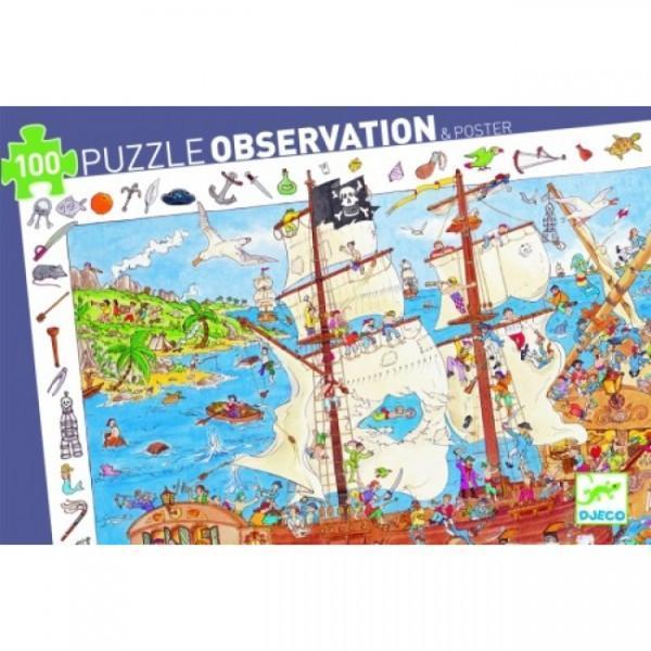 Puzzle observation - Pirates 100 pièces - Mousse Café, coopérative de solidarité