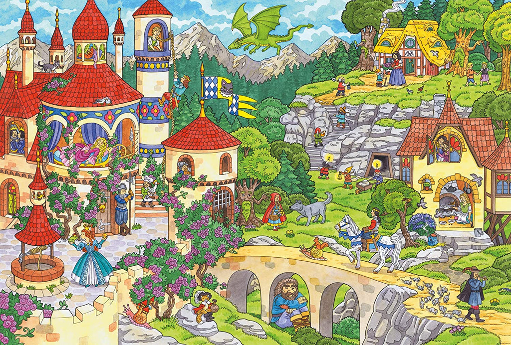 Puzzle Royaume des contes de fées - 100 pièces - Mousse Café coop de solidarité