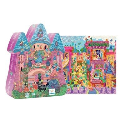 Puzzle silhouette Château féérique 54 pièces - Mousse Café coop de solidarité