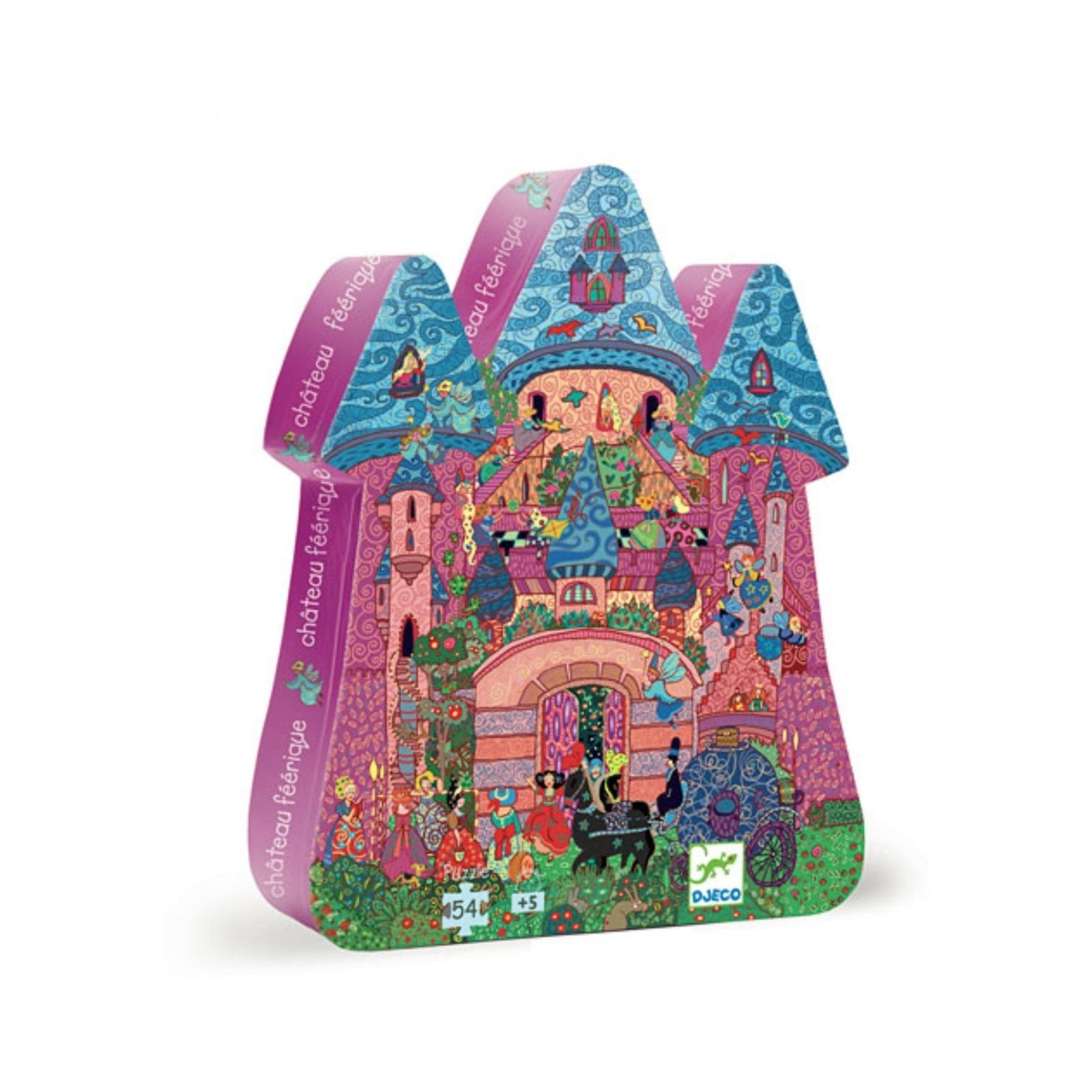 Puzzle silhouette Château féérique 54 pièces - Mousse Café coop de solidarité