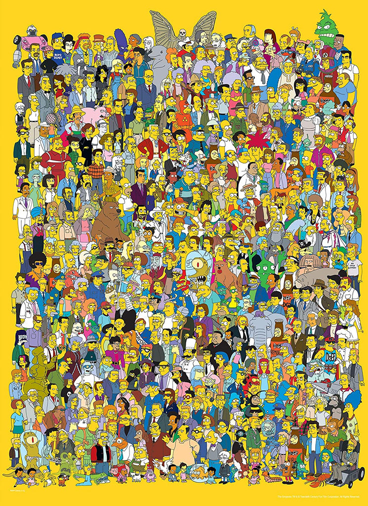 Puzzle Simpsons - Le Casting - 1000 pièces - Mousse Café, coopérative de solidarité