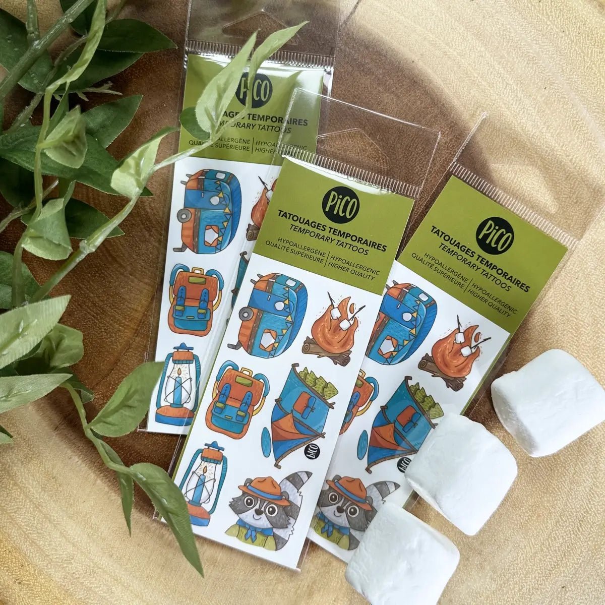 Tatouages -Le camping - Mousse Café coop de solidarité