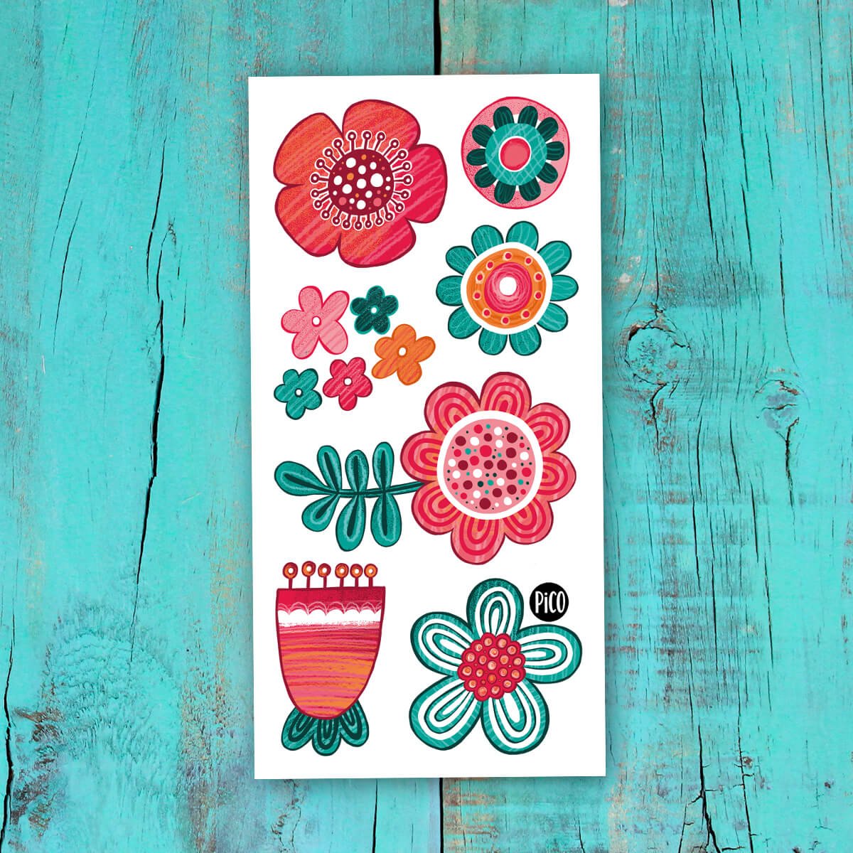 Tatouages Les douces fleurs - Mousse Café coop de solidarité