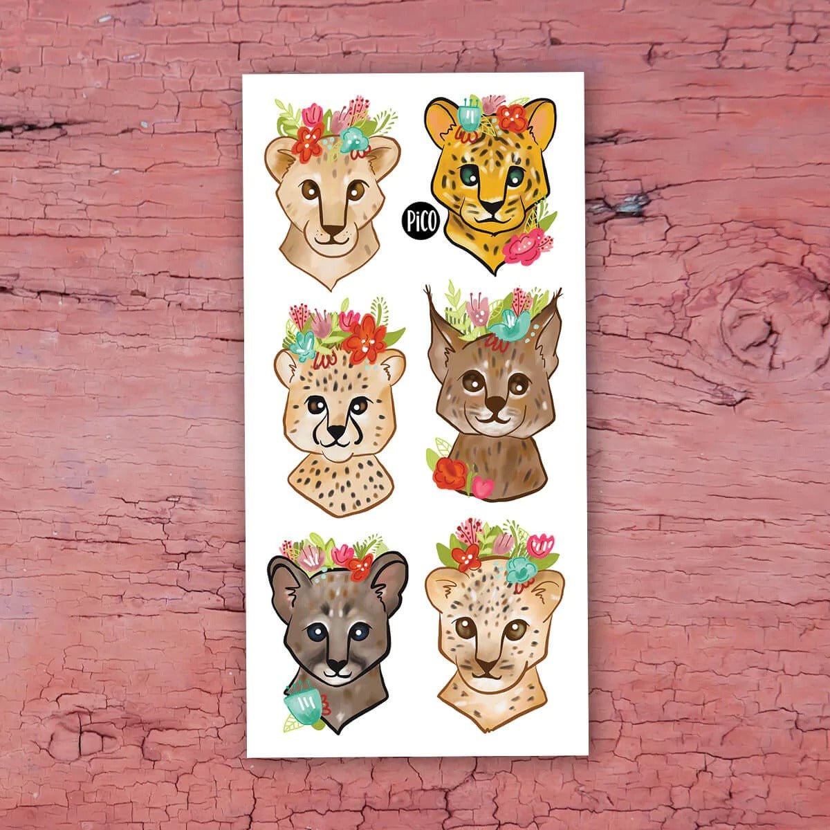 Tatouages Les Félins fleuris - Mousse Café coop de solidarité