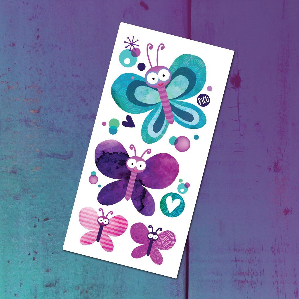 Tatouages Les jolis papillons - Mousse Café, coopérative de solidarité