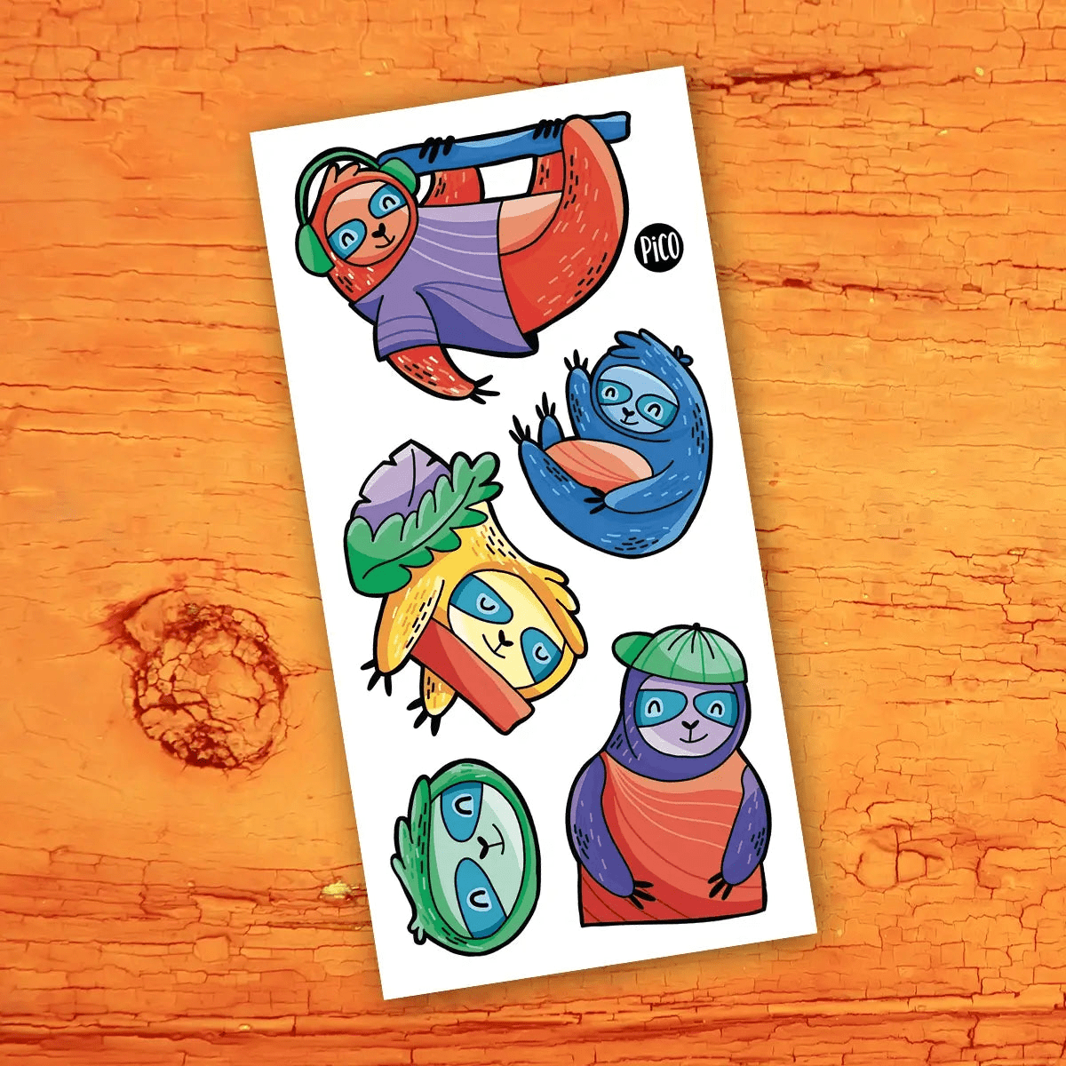 Tatouages Paresseux Cool - Mousse Café coop de solidarité