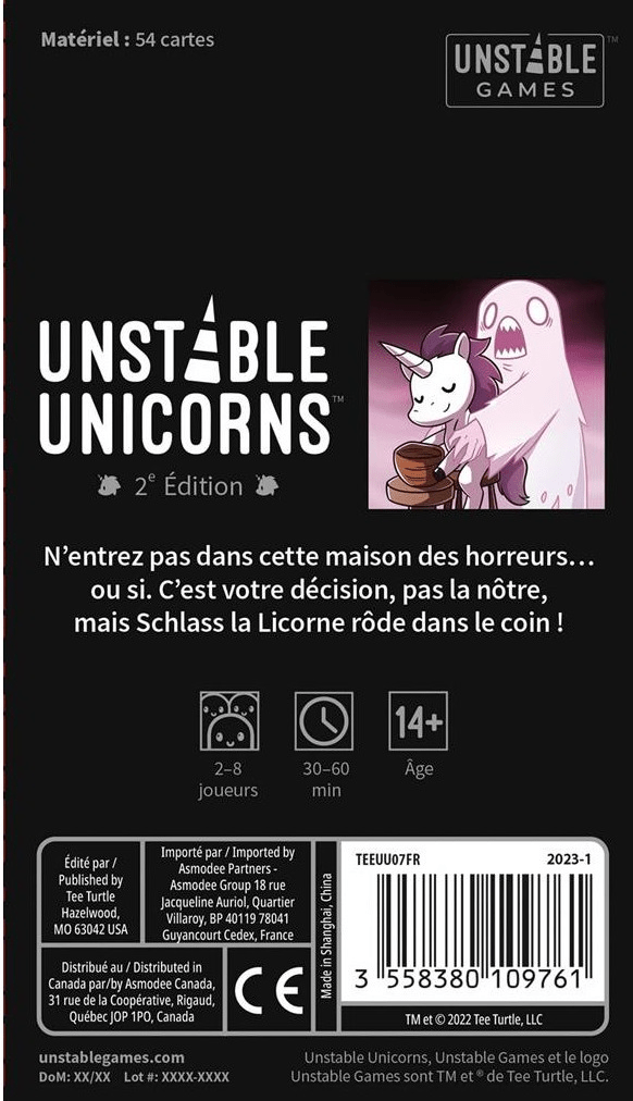 Unstable Unicorns Ext. Cauchemars (français) - Mousse Café coop de solidarité
